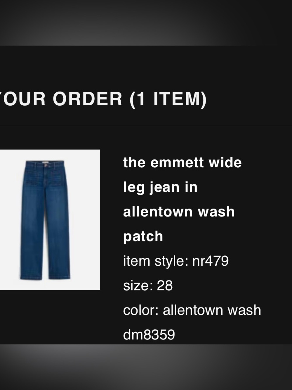 Madewell Wide Leg Jeans - Picture 5 of 11